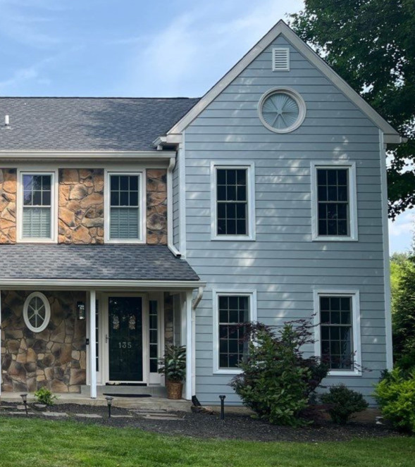 After Porter Family Exteriors Renovation of a Historic Colonial Home