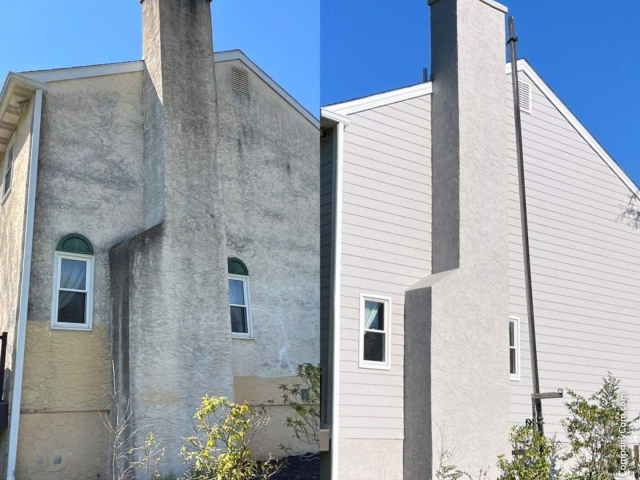 Before & After Updated West Chester home with white James Hardie siding