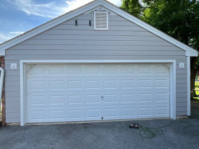 Updated West Chester home with white James Hardie siding