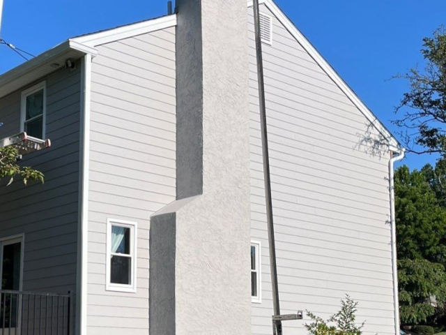 Updated West Chester home with white James Hardie siding
