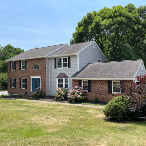 Updated West Chester home with white James Hardie siding
