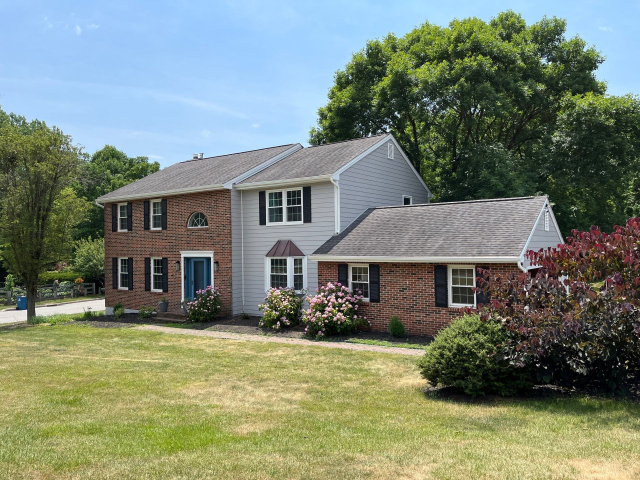 Updated West Chester home with white James Hardie siding