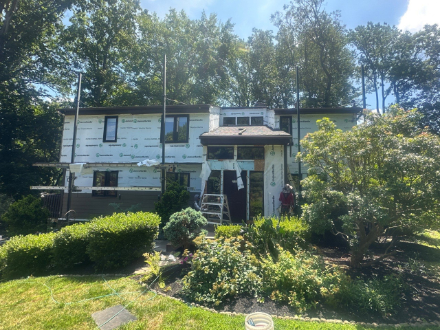 during villanova gaf roof replacement hardie siding