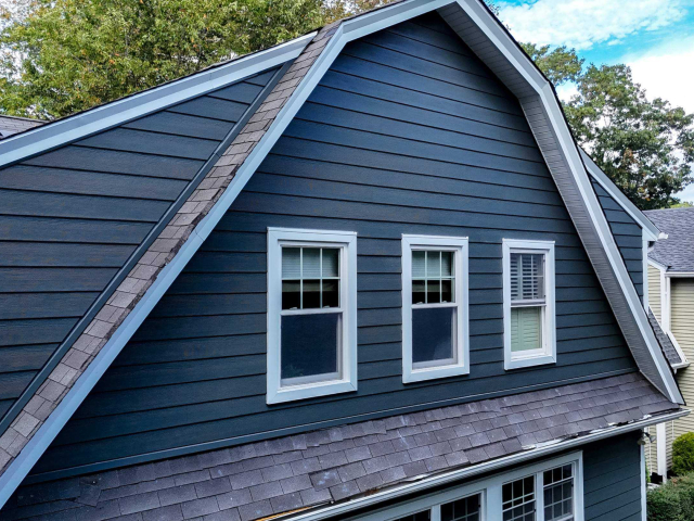 After haddonfield siding replacement dutch colonial home