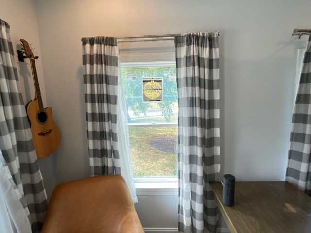 Interior view of new windows installed by Porter Family Exteriors during the Blue Bell home renovation